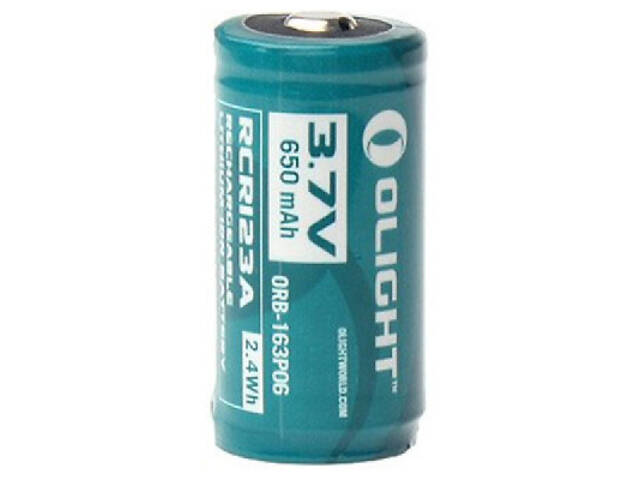 Акумулятор Olight RCR123 (16340) Li-Ion 650 mAh (ORB2-163P06) - Фото 2