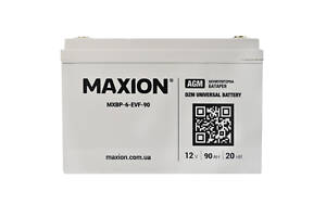 Аккумулятор промышленный Maxion AGM 12V 90Ah L+ (BP-6 EVF 90)