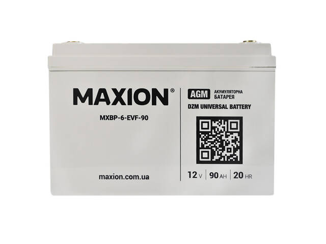 Аккумулятор промышленный Maxion AGM 12V 90Ah L+ (BP-6 EVF 90)