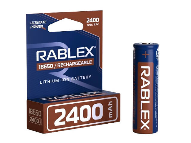 Аккумулятор Rablex 18650 Li-ion 2400mAh Li-ION 3.7v - Фото 1