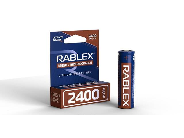 Аккумулятор Rablex 18650 Li-ion 2400mAh Li-ION 3.7v - Фото 2