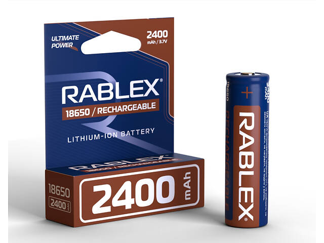 Аккумулятор Rablex 18650 Li-ion 2400mAh Li-ION 3.7v - Фото 3