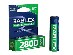 Аккумулятор Rablex 18650 Li-ion 2800mAh Li-ION 3.7v