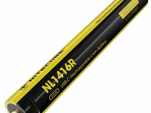 Акумулятор із зарядним пристроєм для ліхтаря Nitecore 14500 NL1416R 1600mAh 3.7V USB-C MT2A Pro (2465619067)