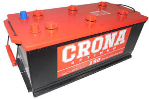 Аккумулятор стартерный (CRONA широкий KAINAR МАЗ, КАМАЗ) 6СТ-190 А3 190Ah EN1200 (524x239x223) (-/+) 690 73 04
