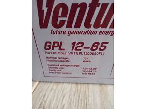 Аккумулятор Ventura 12v-65ah для ДБЖ гель (agm) Безперебойное питание