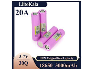 Аккумулятор высокотоковый 18650 LiitoKala 30Q 3000mah