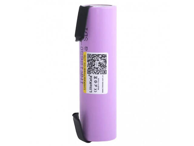 Аккумулятор высокотоковый LiitoKala Li-ion 18650 3000mAh 3,7V (INR18650-30Q) 20A Сиреневый - Фото 2