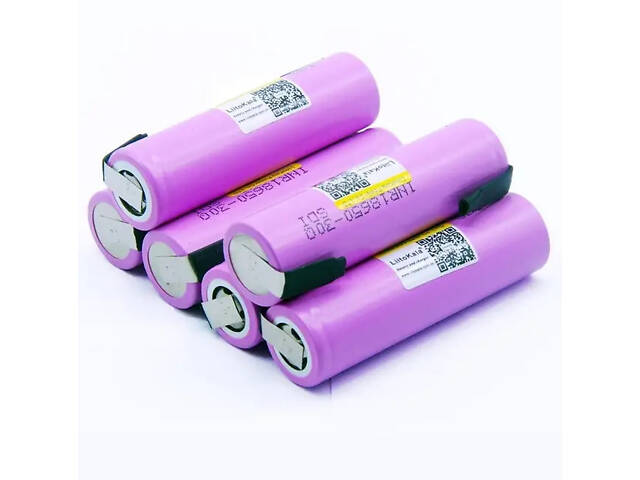 Аккумулятор высокотоковый LiitoKala Li-ion 18650 3000mAh 3,7V (INR18650-30Q) 20A Сиреневый - Фото 3