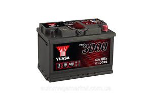 Аккумулятор Yuasa 12V 75Ah 650A +/- (278x175x190) SMF Battery, Yuasa Battery Europe) Gmb