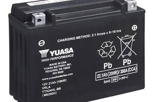 Акумулятор Yuasa High Performance MF VRLA Battery (сухозаряжений) 22,1 Ah/12V '0' (+ справа)