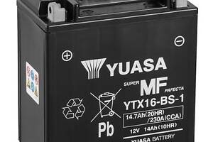 Акумулятор Yuasa MF VRLA Battery (сухозаряжений) 14,7 Ah/12V '0' (+ справа)