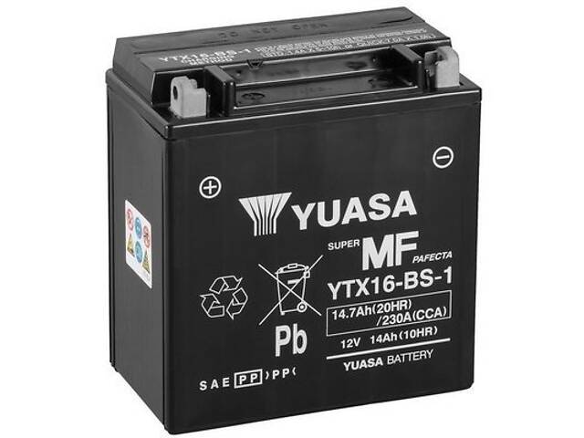 Акумулятор Yuasa MF VRLA Battery (сухозаряжений) 14,7 Ah/12V '0' (+ справа)