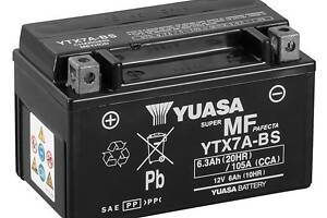 Акумулятор Yuasa MF VRLA Battery AGM (сухозаряжений) 6,3 Ah/12V '0' (+ справа)