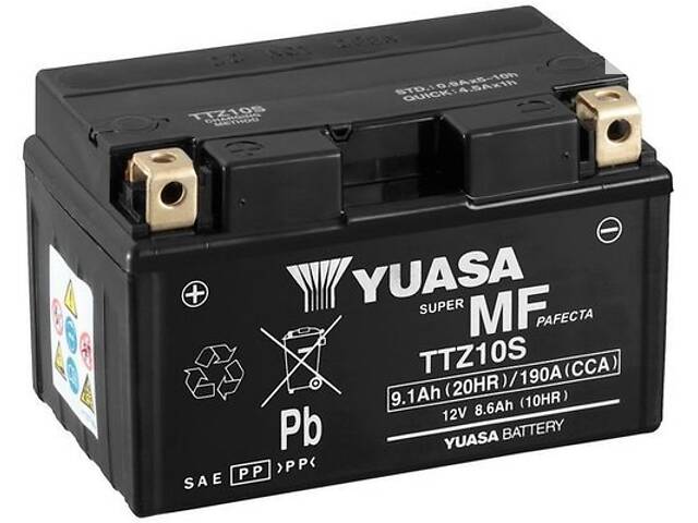 Акумулятор Yuasa MF VRLA Battery AGM (сухозаряжений) 9,1 Ah/12V '0' (+ справа)
