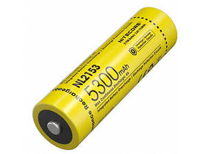 Аккумулятор защищенный Nitecore 21700 NL2153 3.6V 5300mAh Li-Ion Желтый (2464804463)