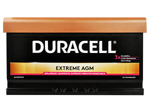 Автомобільні акумулятори Duracell Extreme AGM 92Ah 850A R+ (L5)