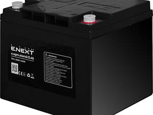 Акумуляторна батарея 12В 45А/год AGM тип роз'єму M6 [s072006] E.NEXT e.agm.stand.12.45
