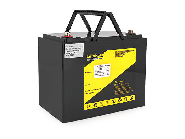 Аккумуляторная батарея LiitoKala LiFePO4 12,0V 100Ah(20/100A) (260*170*215mm), 9.5kg