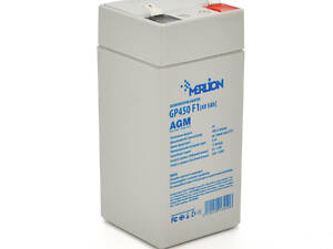 Акумуляторна батарея MERLION AGM GP450F1 4 V 5 Ah (47 x 47 x 100 (105) ) 0.615 kg Q30