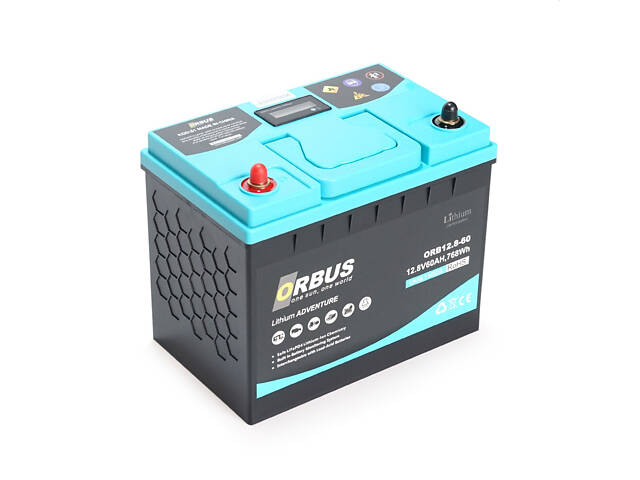 Аккумуляторная батарея ORBUS LiFePO4 12,8V 60Ah,(30/80A) 260x168x210 mm, 8kg - Фото 1