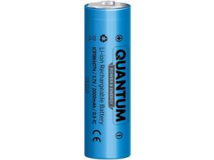 Аккумуляторная батарея Quantum Li-ion ICR18650, 2000 mAh с клемным выступом (1 штука)