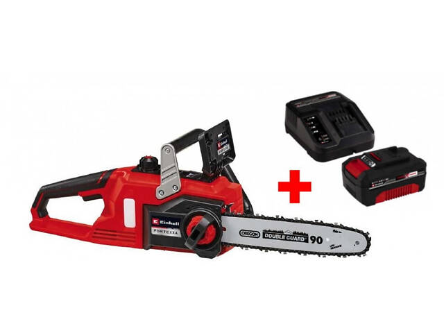 Акумуляторна безщіткова ланцюгова пила Einhell FORTEXXA 18/30 Li-Solo : 18B, (акум 4 ампера і зарядка) 4600010 4512042 - Фото 1