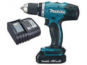 Аккумуляторная дрель-шуруповерт MAKITA DDF453SYX5; 18 В/1.5 Ач, Li-ion