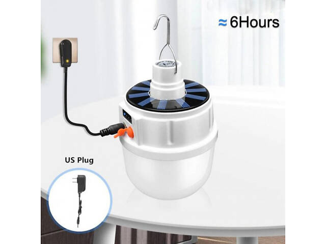 Акумуляторна кемпінгова LED лампа світильник із сонячною панеллю 5 режимів до 8 годин X-Balog BL-2025 - Фото 4