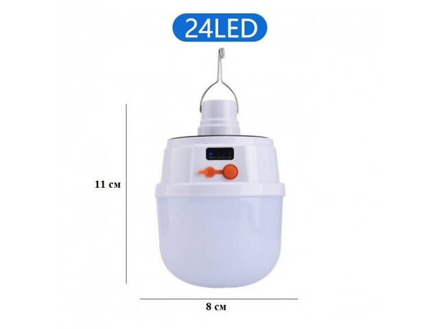 Акумуляторна кемпінгова LED лампа світильник із сонячною панеллю 5 режимів до 8 годин X-Balog BL-2025 - Фото 3