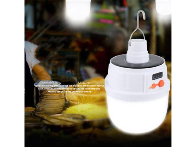 Акумуляторна кемпінгова LED лампа світильник із сонячною панеллю 5 режимів до 8 годин X-Balog BL-2025 - Фото 14