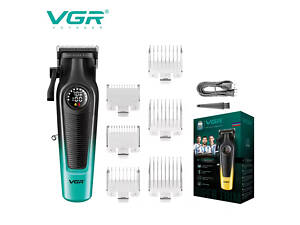 Акумуляторна машинка для стрижки VGR V-196 GREEN