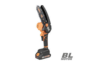 Акумуляторна ланцюгова пилка Tex.AC TAOE-S6OBL : з АКБ 20V, 2.0Ah, шина 152мм, вага 1.4кг, безщіткова