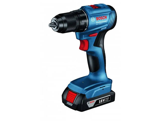 Потужний акумуляторний ударний дриль-шурупокрут Bosch Professional GSB 185-LI із 2 акб GBA 18V 2.0Ah, з/п GAL 18V-20 у кейсі - Фото 2
