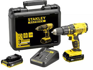 Акумуляторний ударний дриль-шуруповерт Stanley FATMAX FMC626D2K, + 2 Акб 18В + зарядний пристрій + кейс