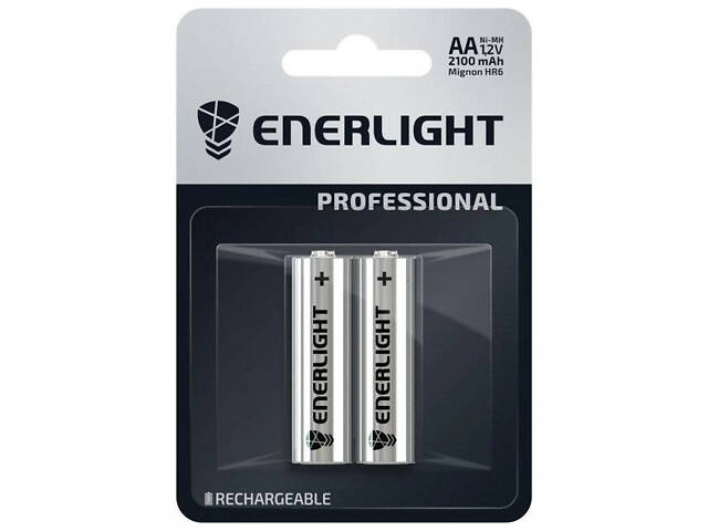 Аккумуляторные батарейки АА ENERLIGHT Professional AA 2100mAh BLI 2 шт - Фото 1