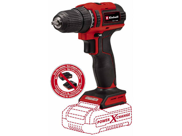 Аккумуляторный бесщеточный шуруповерт Einhell TE-CD 18/40 Li BL Solo: 18V (аккум 2.5 ампера и зарядка) - Фото 3