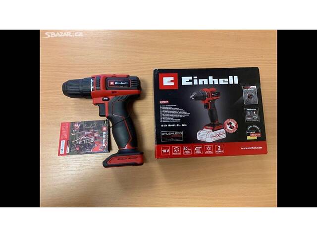 Аккумуляторный бесщеточный шуруповерт Einhell TE-CD 18/40 Li BL Solo: 18V (аккум 2.5 ампера и зарядка) - Фото 9