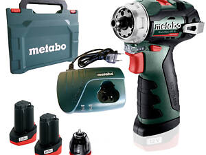 Аккумуляторный бесщеточный шуруповерт Metabo PowerMaxx BS BL Q : 38 Нм, кейс шуруповерт для дома