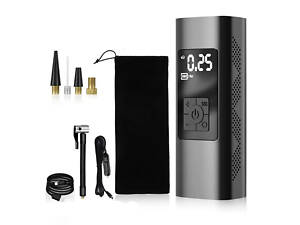 Акумуляторний електричний повітряний насос Neakhmer 12V 6000 мАг Black