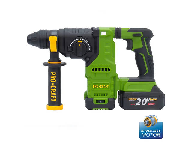 Акумуляторний перфоратор Procraft PHA30 Кейс (з 2 акб і ЗП) - Фото 4