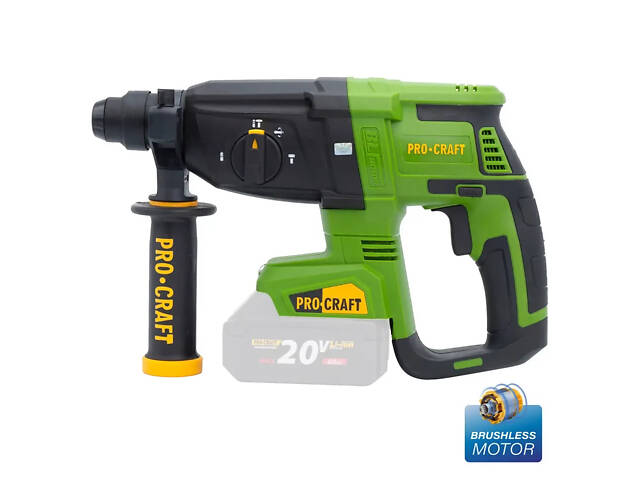 Акумуляторний перфоратор Procraft PHA40 (без АКБ та ЗП) - Фото 4