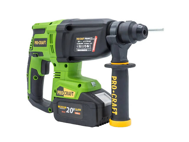 Акумуляторний перфоратор Procraft PHA40 (без АКБ та ЗП) - Фото 5