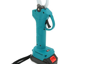 Акумуляторний секатор YT36234, 2 акумулятори+зарядки, Blue, Case Акумуляторний садовий секатор для робіт у саду