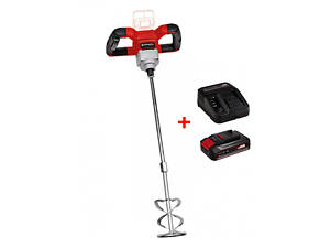 Акумуляторний будівельний міксер для розчину Einhell TE-MX 18 Li - Solo + 2.5а і зарядка