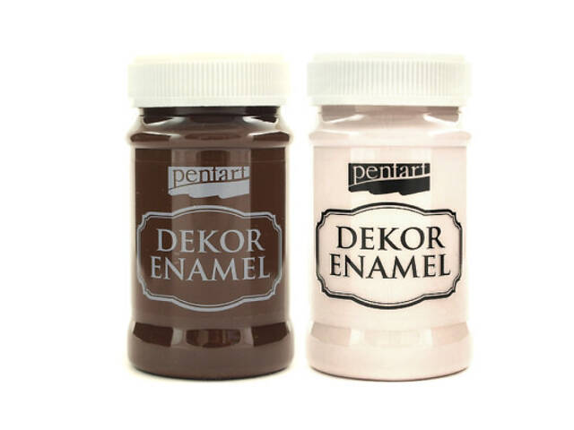 Акрилові фарби Pentart Dekor Enamel глянцева, Біла, 100 мл (5997412795677) - Фото 1