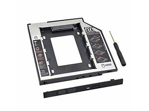 Універсальний кейс 9.5 мм або 12.7 мм другий жорсткий диск ноутбука Caddy SATA 3.0 2.5' в оптичний привід карман