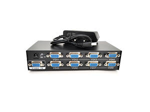 Активный сплиттер VGA сигнала KV-FJ2508S 150MHz 8 Port, DC5V - 2A
