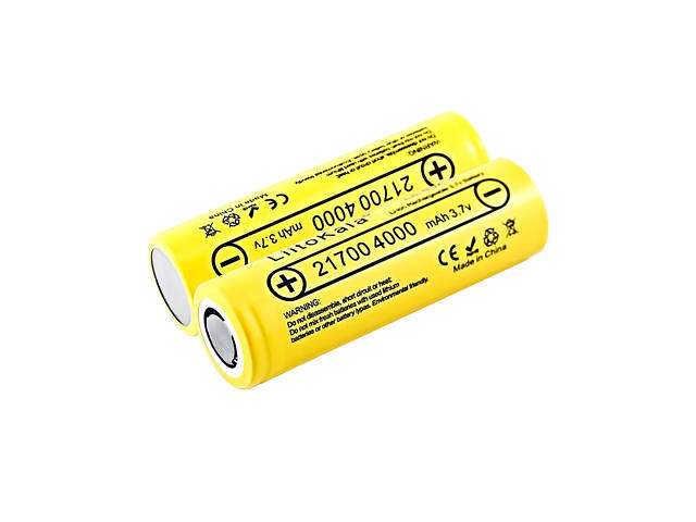 Акумулятор 20 штук LIITOKALA LII-40A 21700 4000 mAh Li-Ion 3.7V 15A (40A) без захисту високострумовий Літій-Іо - Фото 5
