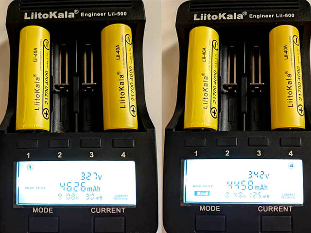 Акумулятор 20 штук LIITOKALA LII-40A 21700 4000 mAh Li-Ion 3.7V 15A (40A) без захисту високострумовий Літій-Іо - Фото 6